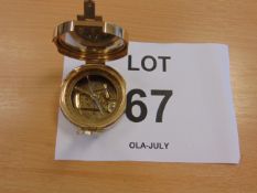 Nice Polished brass Stanley London Prismatic Compass