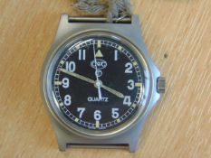 UNISSUED CONDITION CWC W10 BRITISH ARMY WATCH WATER RESISTANT 5 ATM NATO MARKS DATE 2005 SN.0469