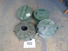 4 x D10 Cable Reels and Telephone Cable