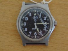 CWC 0552 ROYAL MARINES SERVICE WATCH NATO MARKS DATE1990 *GULF WAR* SMALL SCRATCH IN GLASS