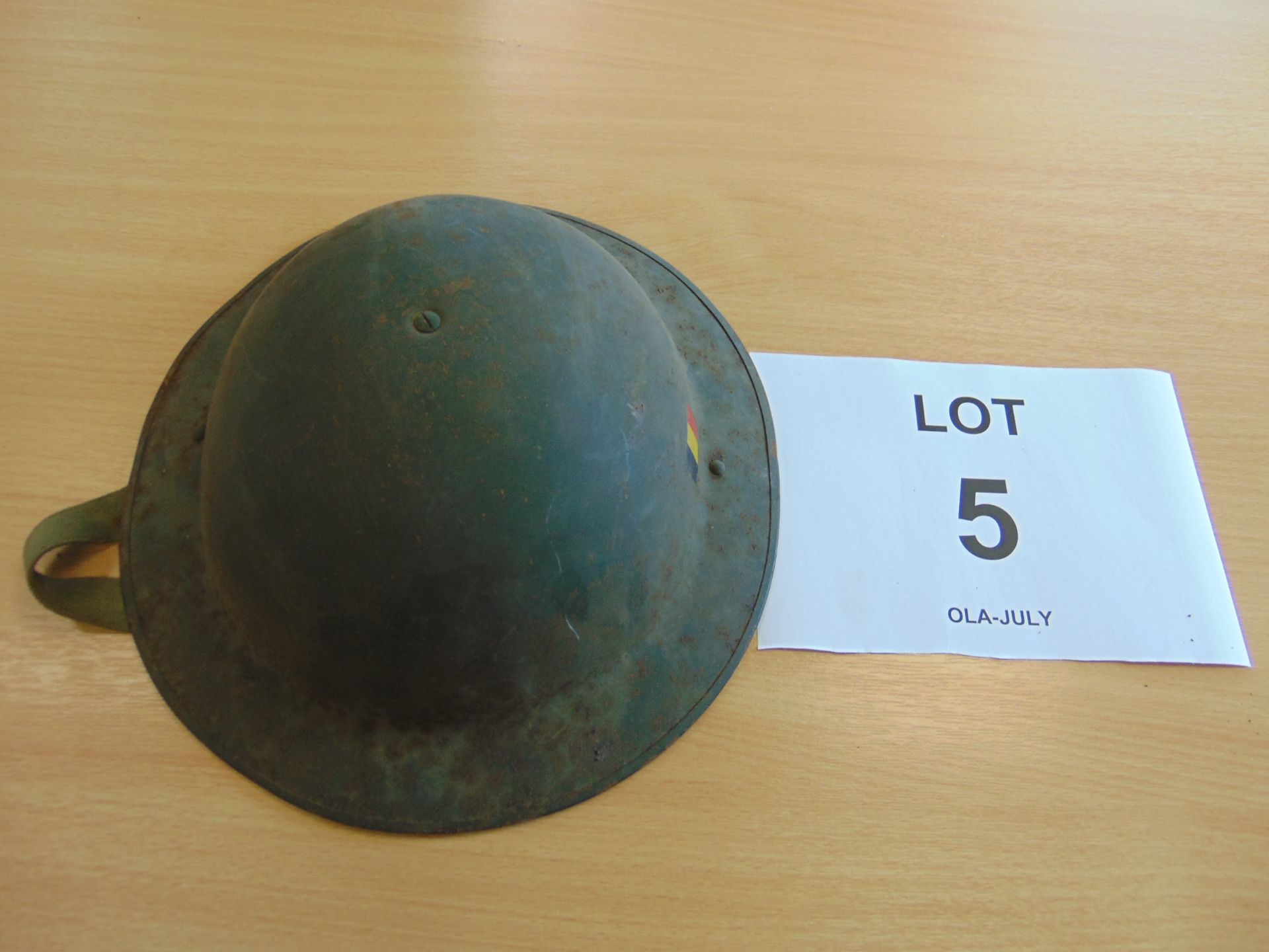 Very Nice Unissued Condition WW2 Belgium Army Steel Helmet c/w Liner