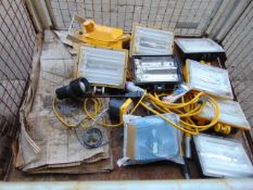 1 x Stillage of Work Lamps and Cables