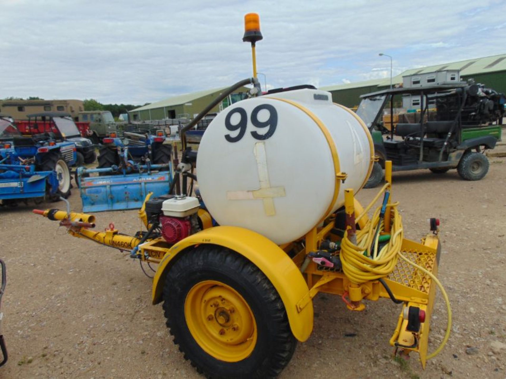 Ex RAF Airfield Agri Trailer Sprayer with Pump Etc - Image 6 of 17