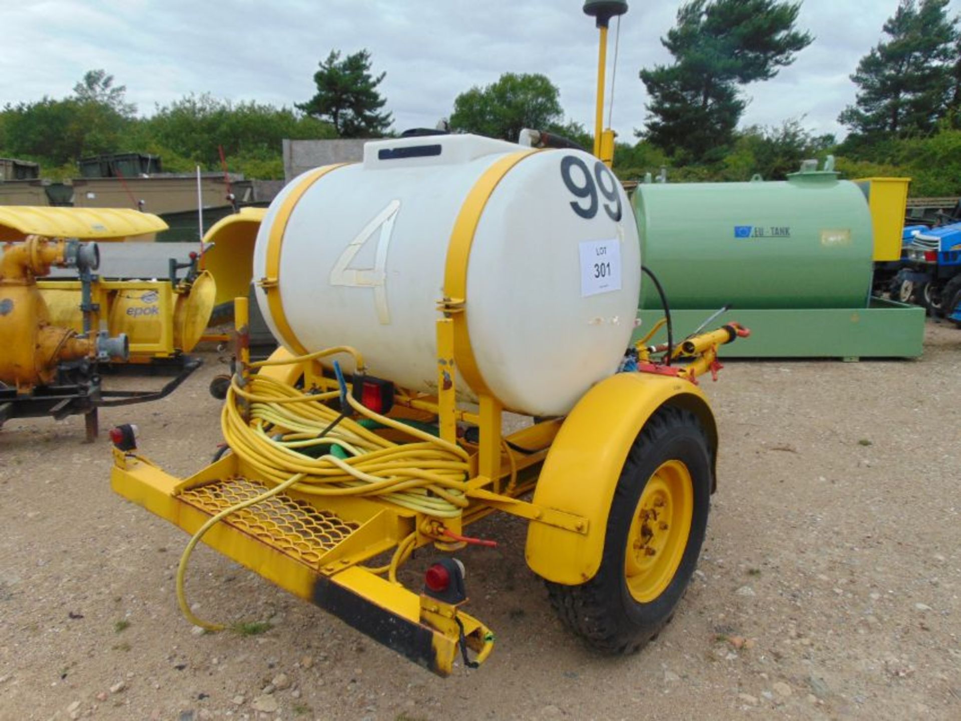 Ex RAF Airfield Agri Trailer Sprayer with Pump Etc - Image 7 of 17