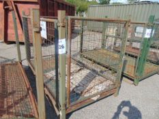 Large MoD Cage Side Steel Stacking Post Stillage as Shown, Size : L 2.12m W 1.10m H 1.40m