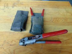 2 x Hellerman Type MK3/D10 Cable Tools c/w Pouch