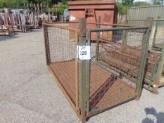 Large MoD Cage Side Steel Stacking Post Stillage as Shown, Size : L 2.12m W 1.10m H 1.40m