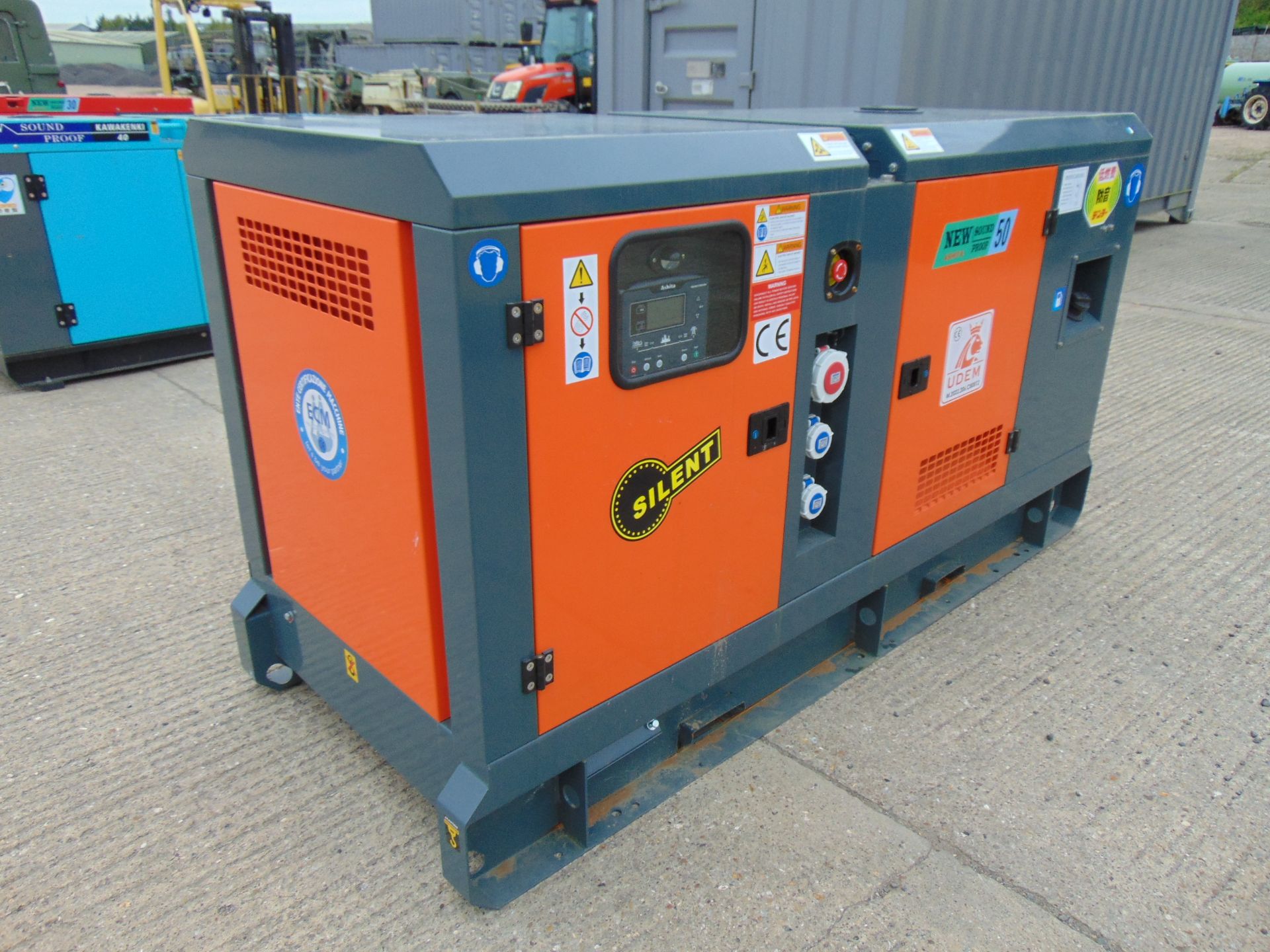 2023 UNISSUED 50 KVA 3 Phase Silent Diesel Generator Set - Image 5 of 17