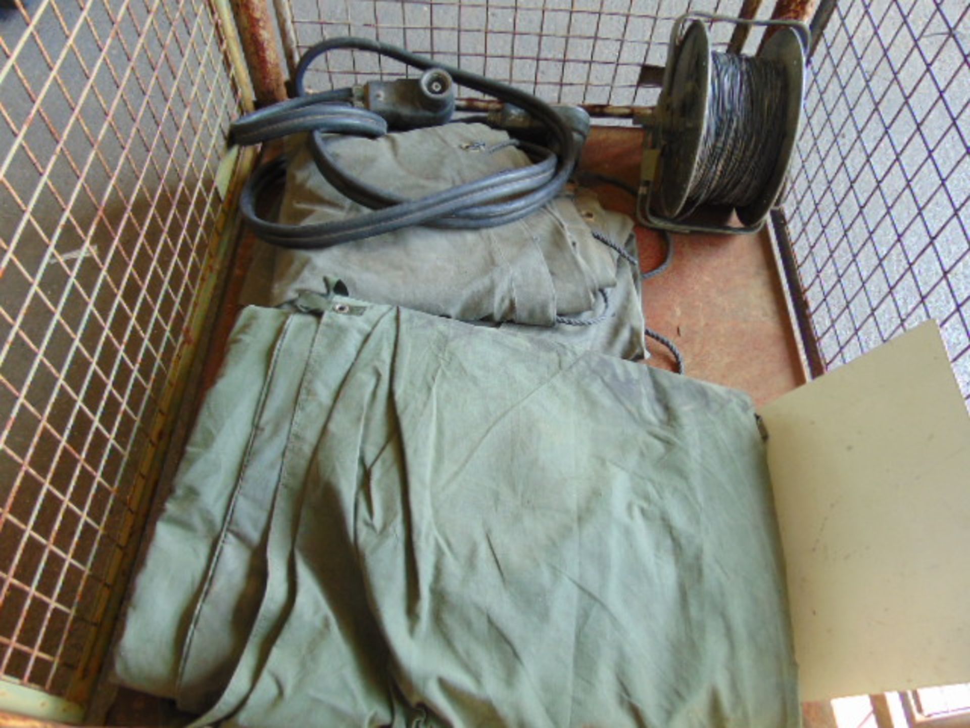 1 x Stillage of Tarpaulins, Inter Vehicle Jump Start Cable, D10 Cable Reel etc - Image 4 of 4