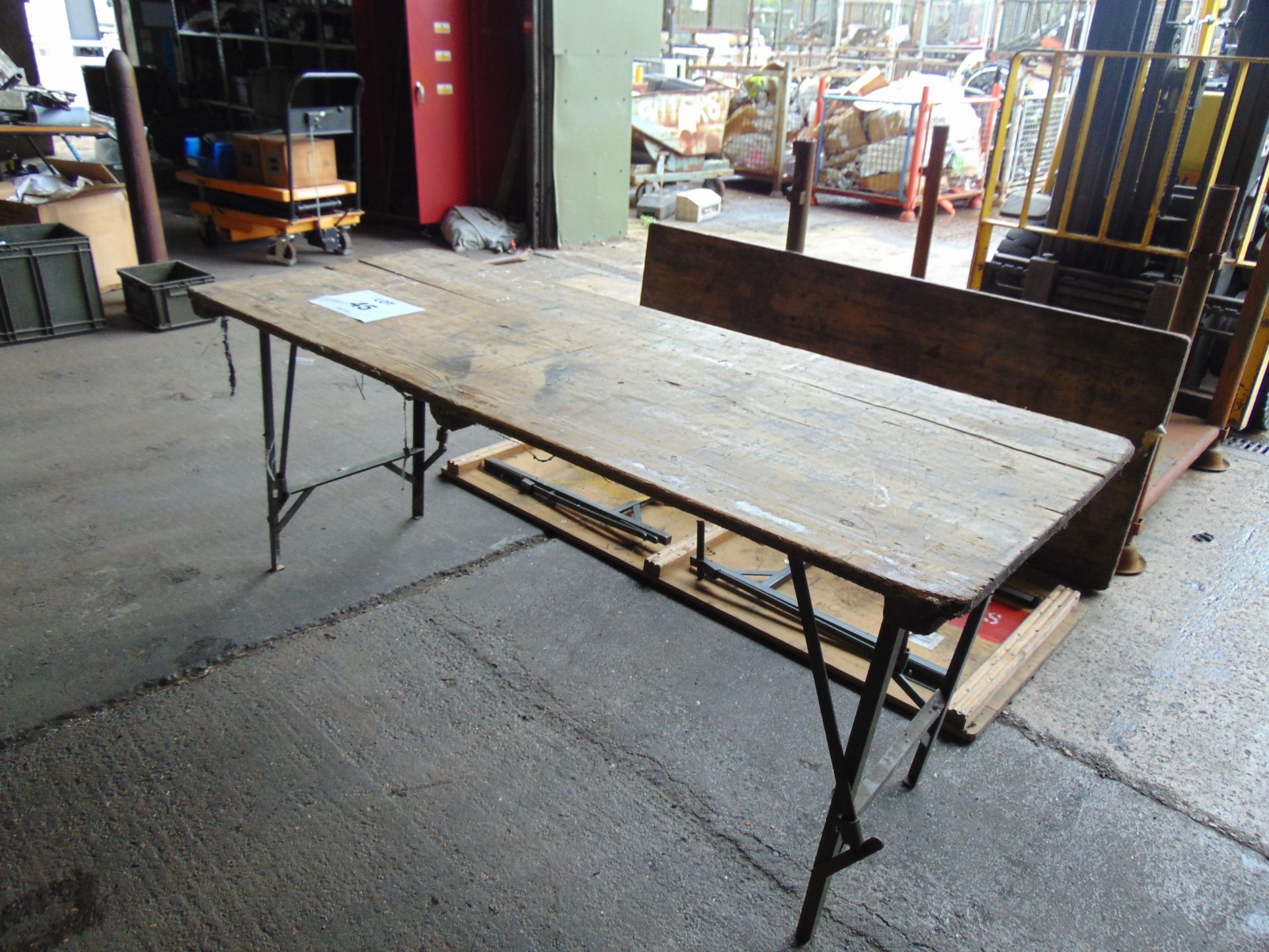 3x Standard British Army 6ft Tables - Image 2 of 5