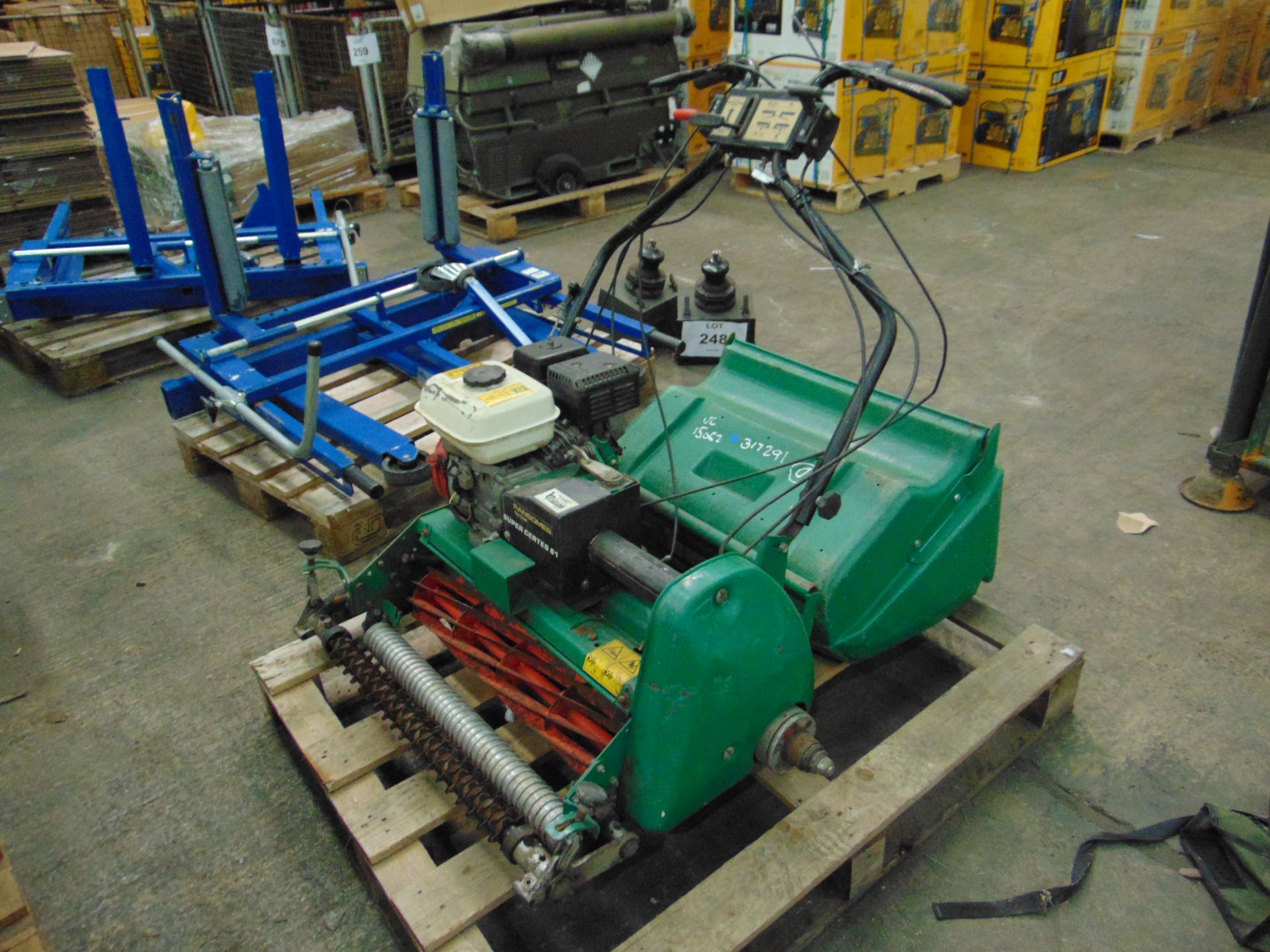 Ransomes Super Certs 61 Self Propelled Petrol Cylinder Mower with collector box From Council - Image 2 of 9