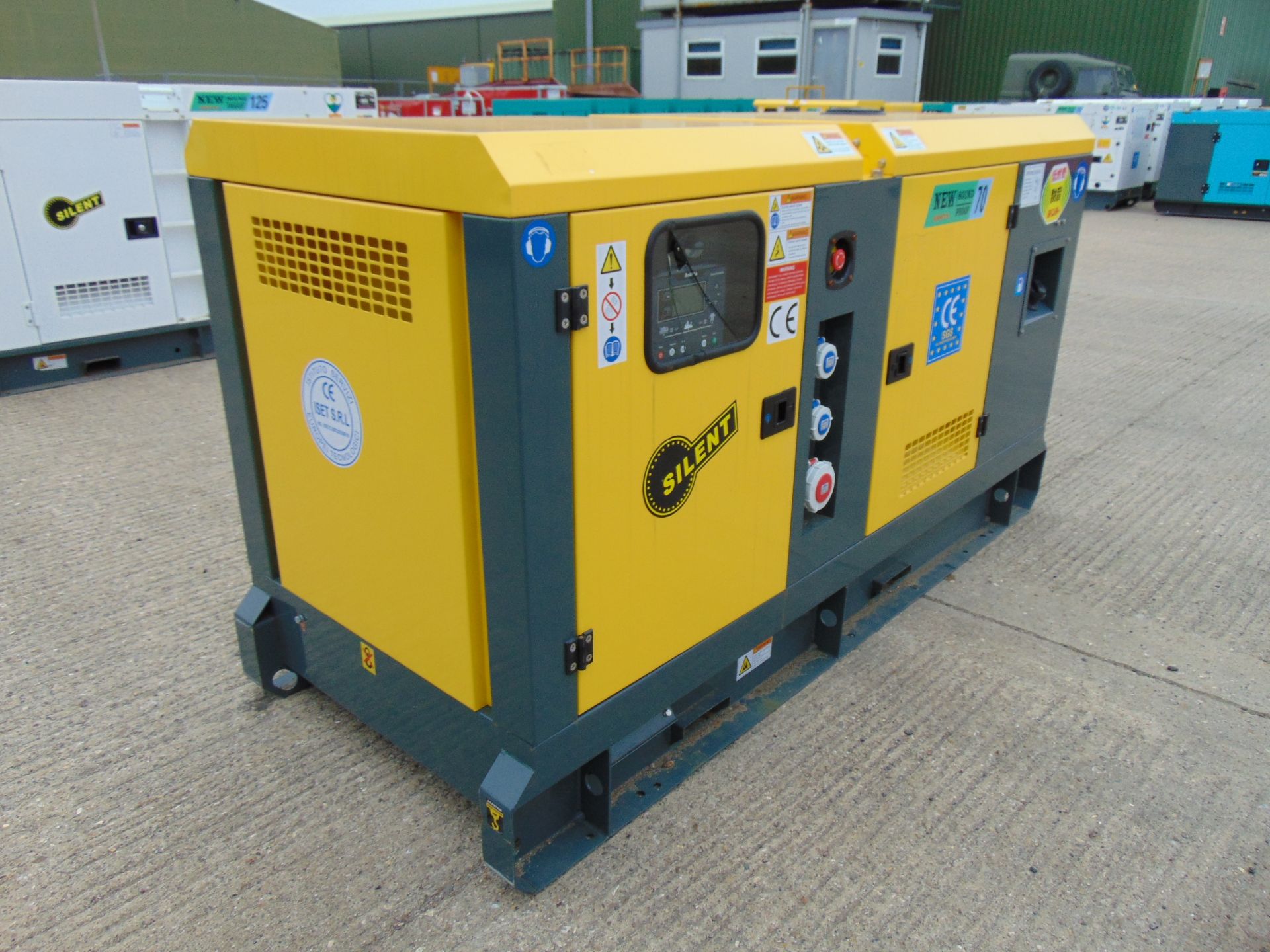 2023 UNISSUED 70 KVA 3 Phase Silent Diesel Generator Set - Image 2 of 15