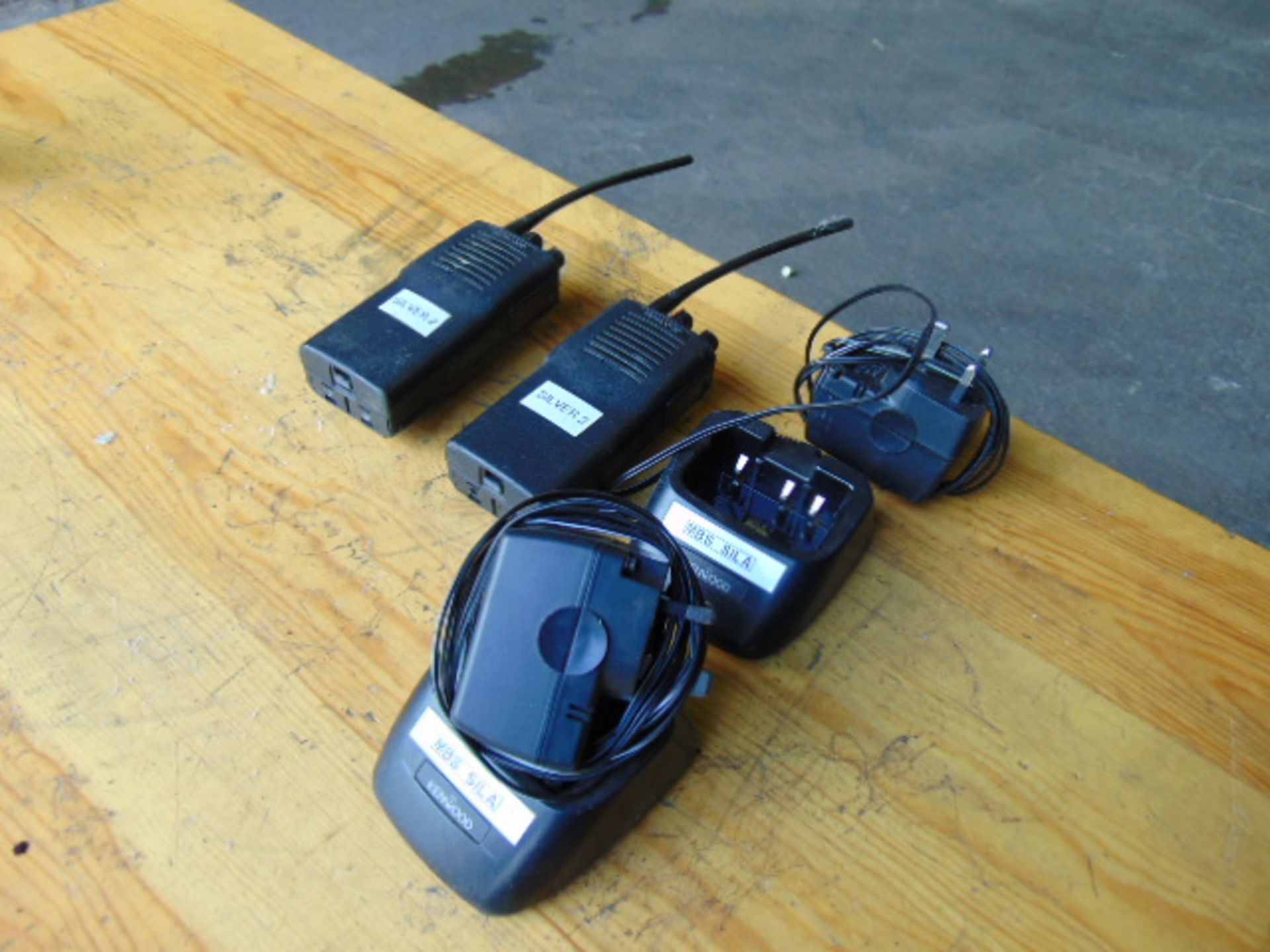 2 x Kenwood Walkie Talkies c/w Chargers and Main Adapters - Image 3 of 6