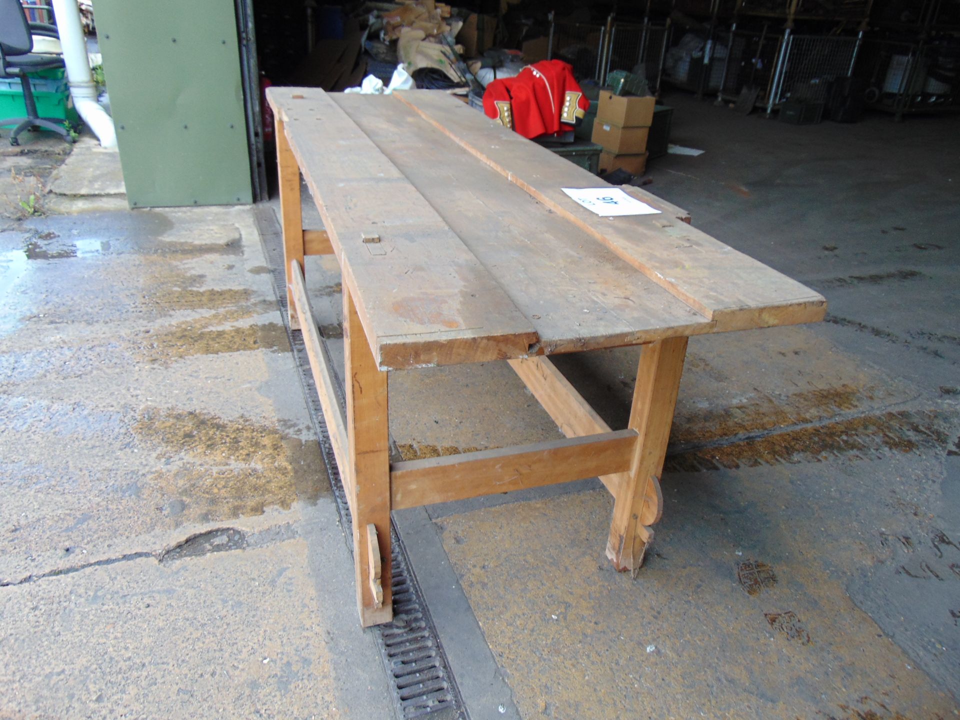8 ft Workshop Bench c/w Vice - Image 4 of 7