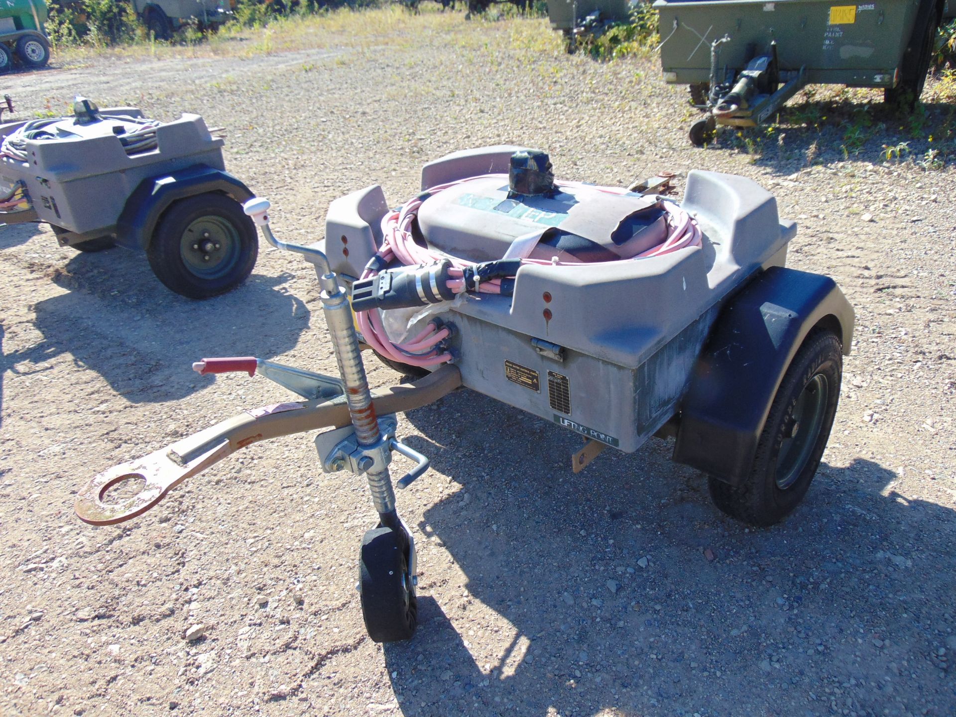 Aircraft Battery Electrical Starter Trolley c/w Batteries and Cables, From RAF - Image 3 of 7