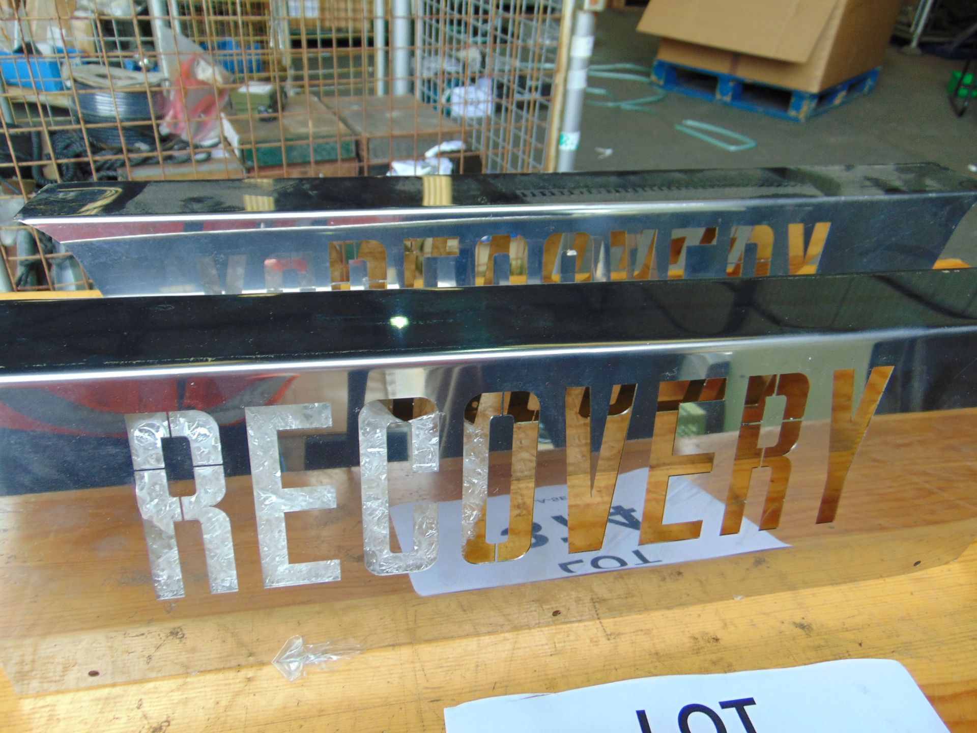 2 x Unissued Stainless Steel Recovery Sign - Image 3 of 4