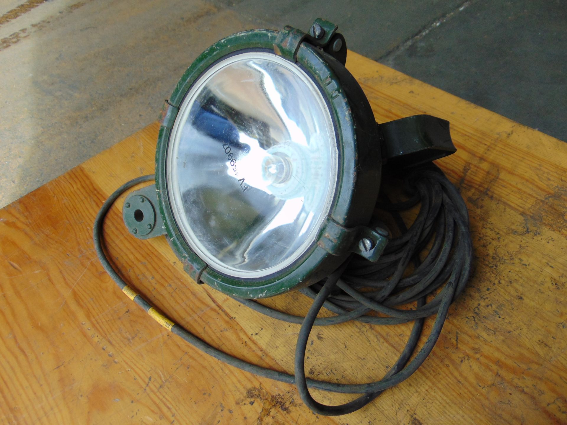 British Amy Vehicle Search Lamp c/w Bulb, Bracket, Lead plug - Image 2 of 7