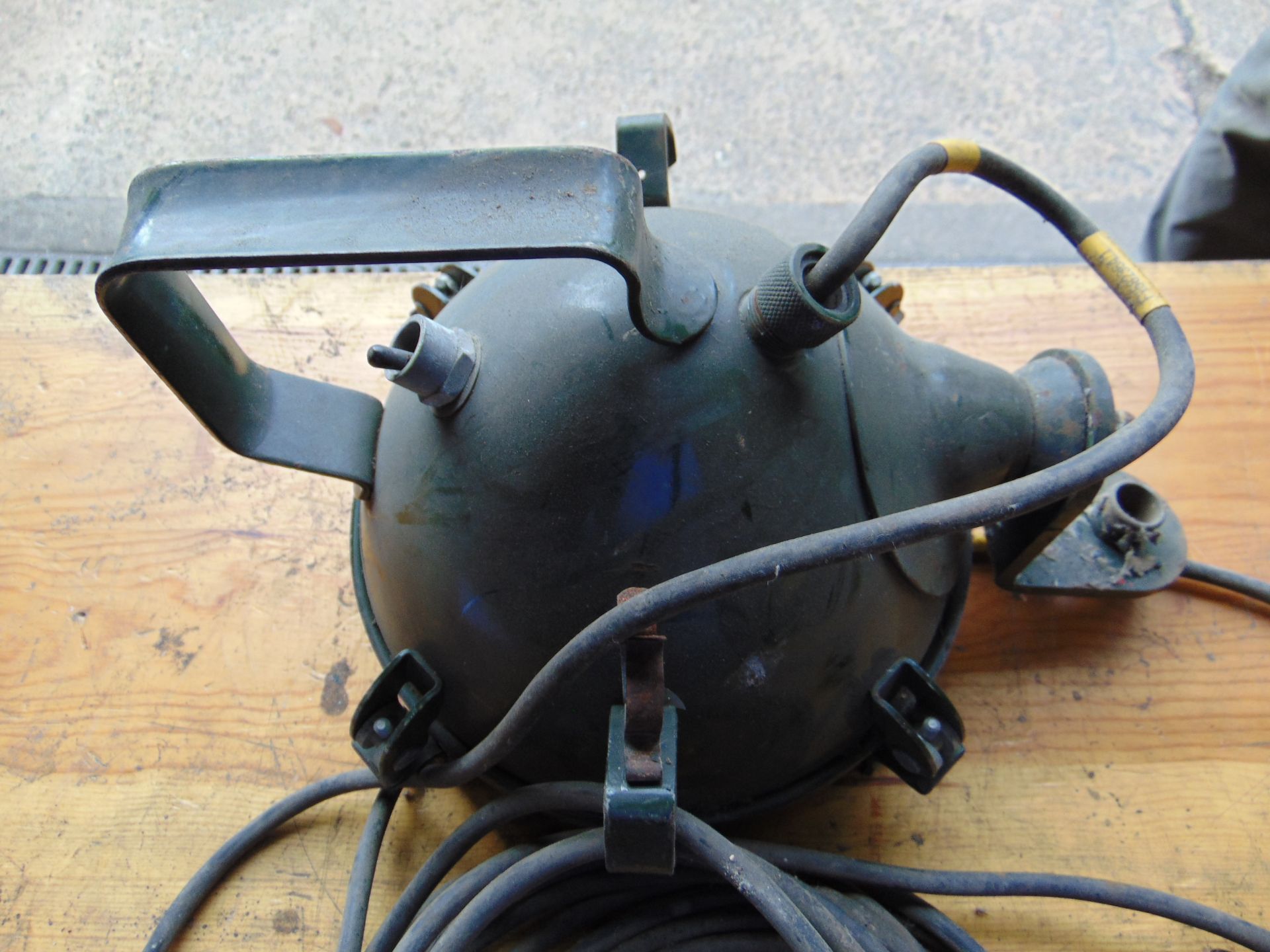 British Amy Vehicle Search Lamp c/w Bulb, Bracket, Lead plug - Image 4 of 7