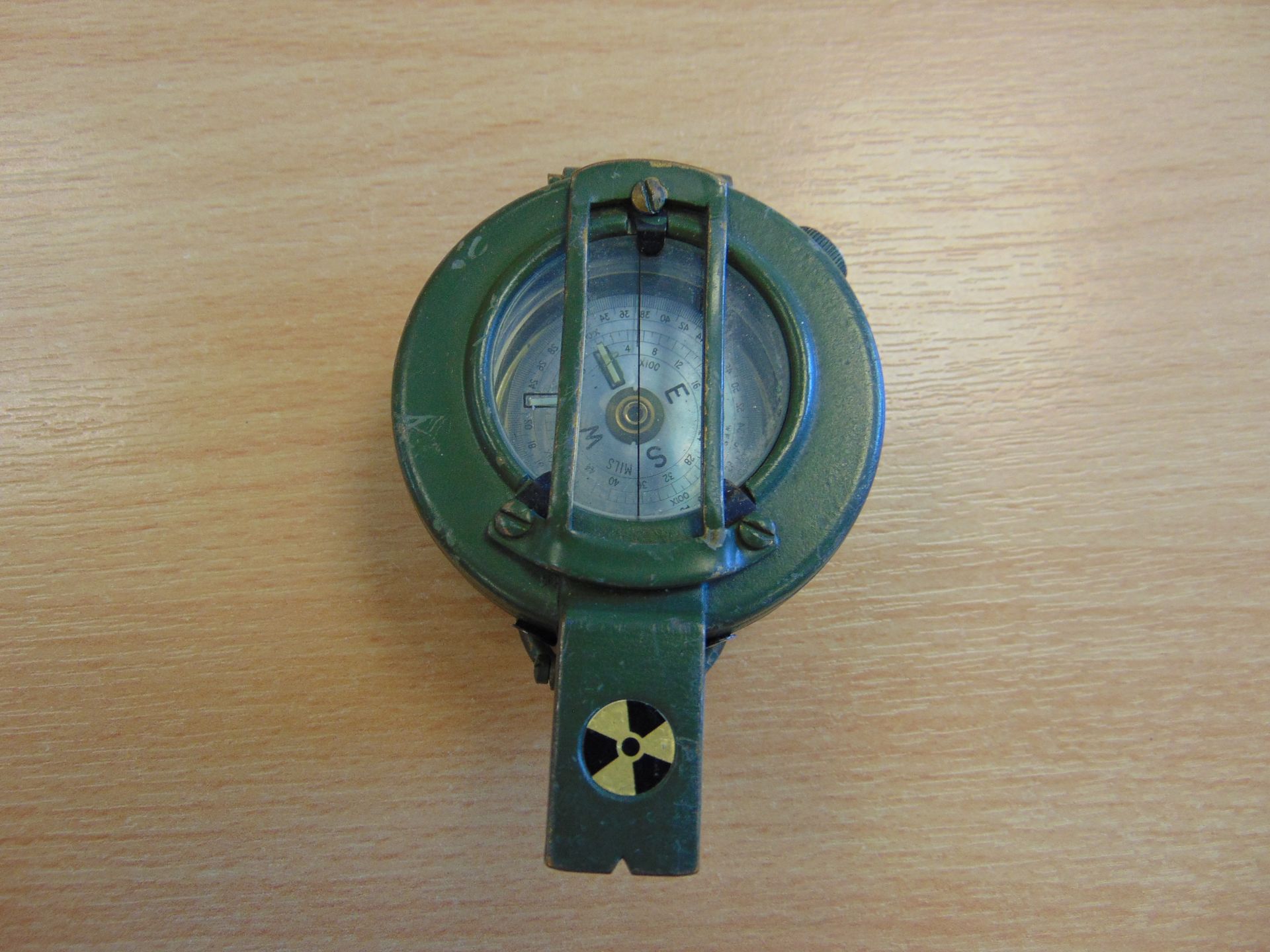 Stanley London British Army Brass Prismatic Compass in Mils, Nato Marks - Image 2 of 3