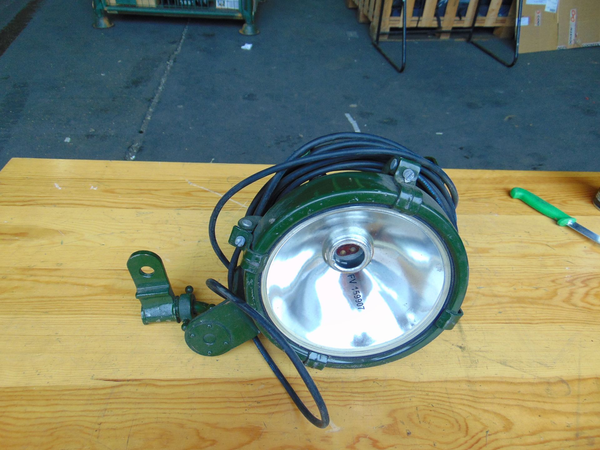 Unissued FV Search Light c/w Bracket, Cable and Plug - Image 2 of 6