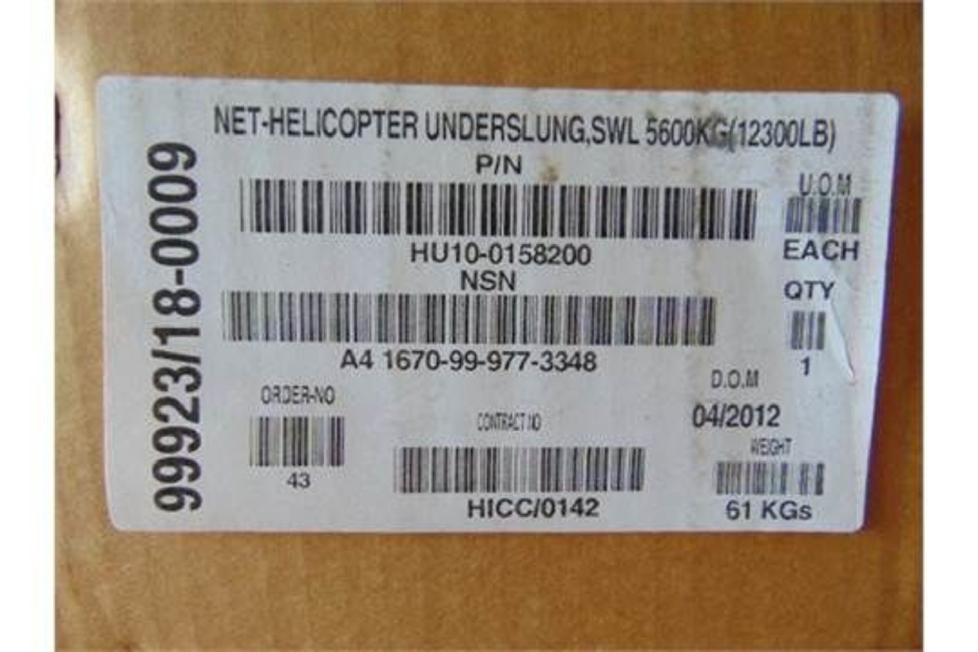 5600Kg Helicopter Cargo Net - Bild 12 aus 13