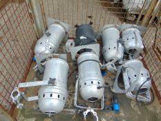 7 x Theatre Flood/Spot Lights c/w Fitting etc