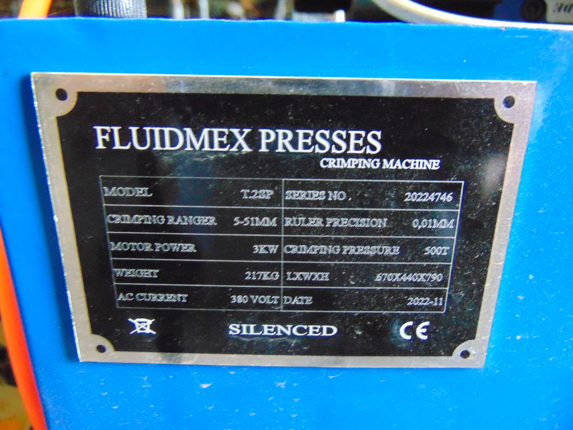 New Unused 2022 Fluidmex T.2 SP Hydraulic Pipe Crimper - Image 14 of 14