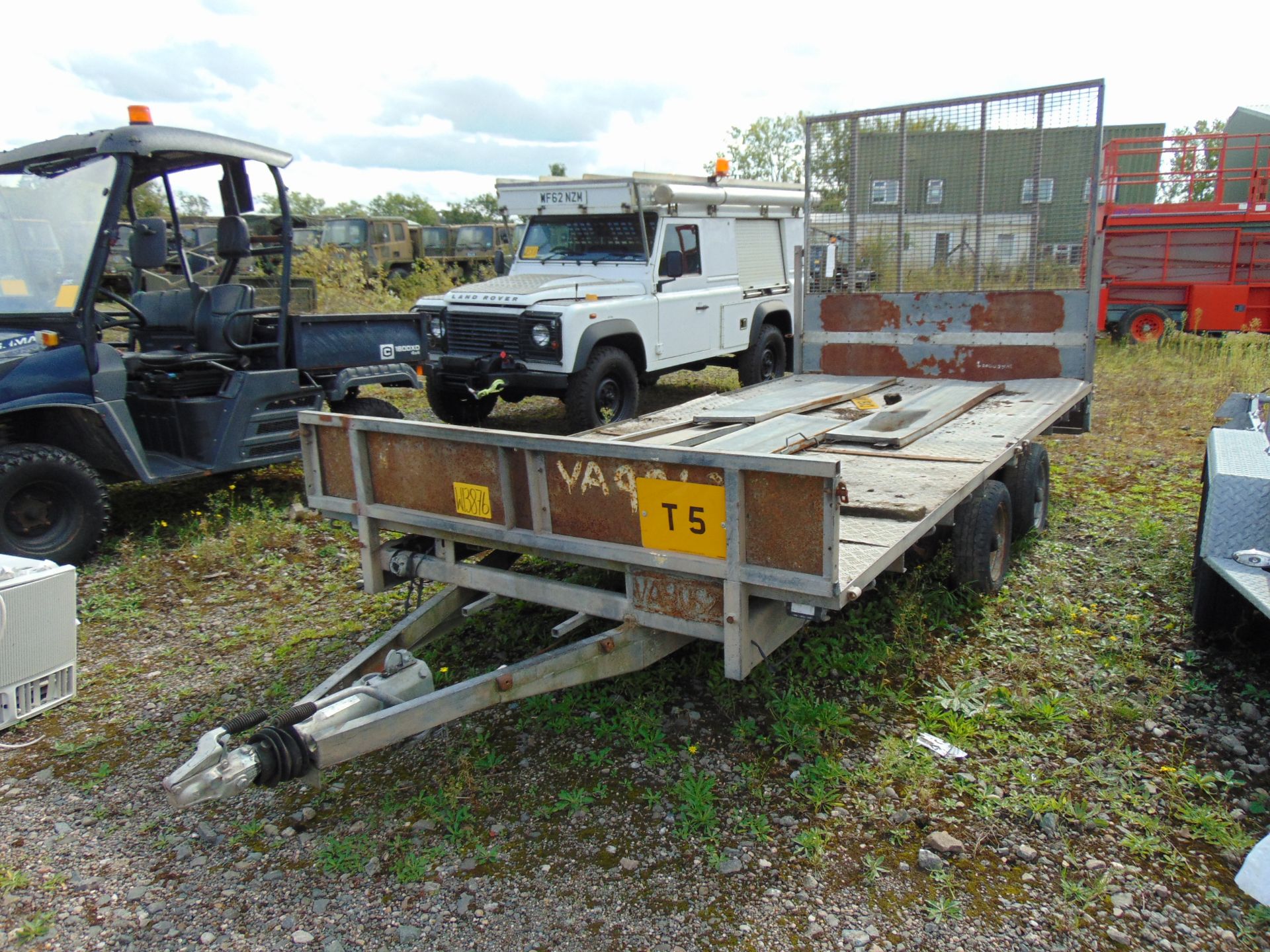 Ifor Williams 14 ft Twin Axle car/plant Trailer C/W Full Width Ramp and sides