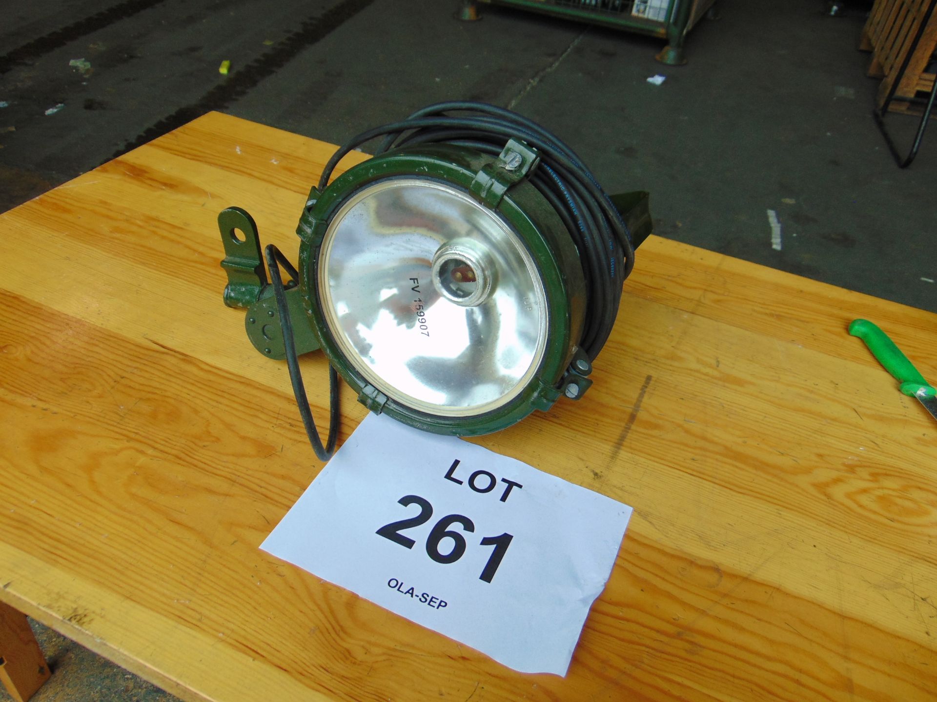 Unissued FV Search Light c/w Bracket, Cable and Plug - Image 3 of 6