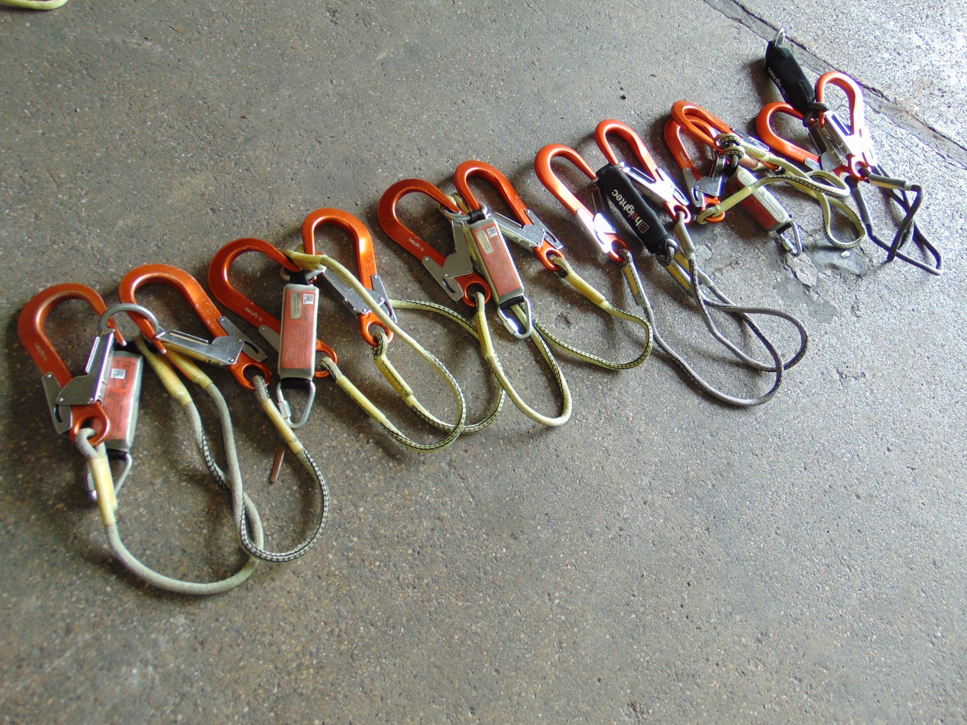 6 x Heightec Twin Lanyards c/w Oval Scaff Hooks