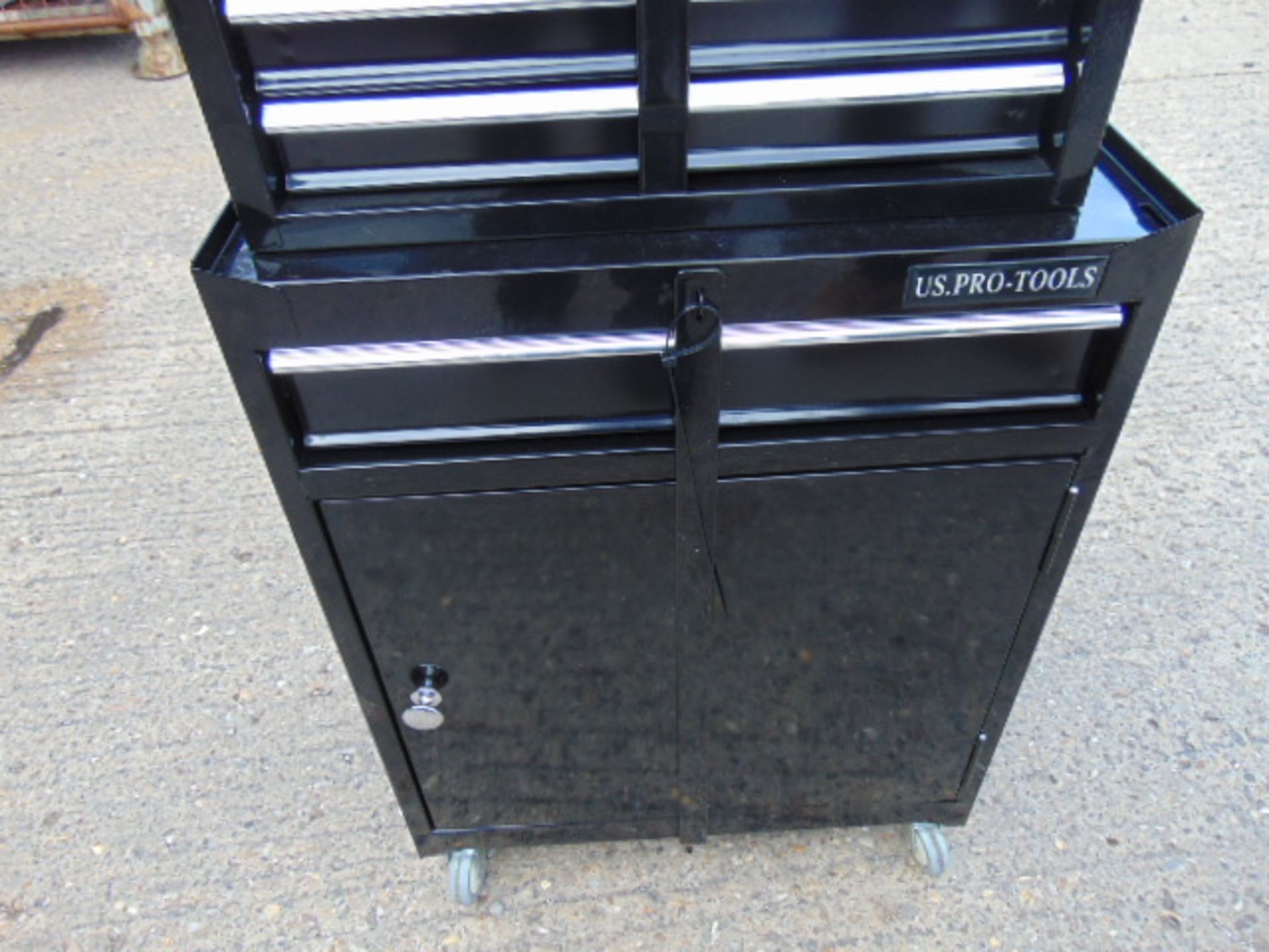 New Unissued US - Pro 5 Draw Tool Box on Wheels c/w Locking Bars - Bild 6 aus 11