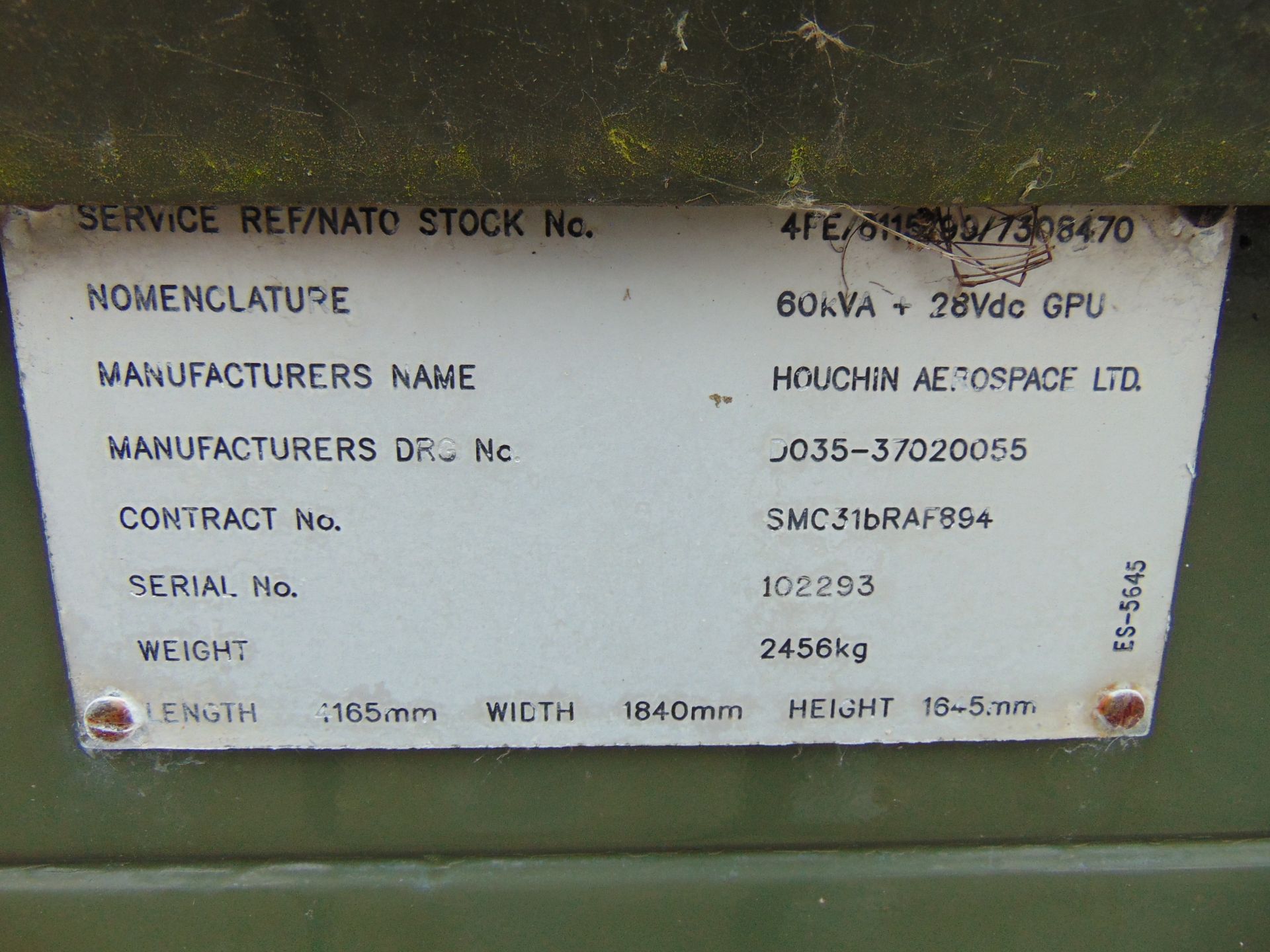 Houchin Twin Axle 60 KVA Aircraft Ground Power Unit c/w Cummins Engine - Image 13 of 13