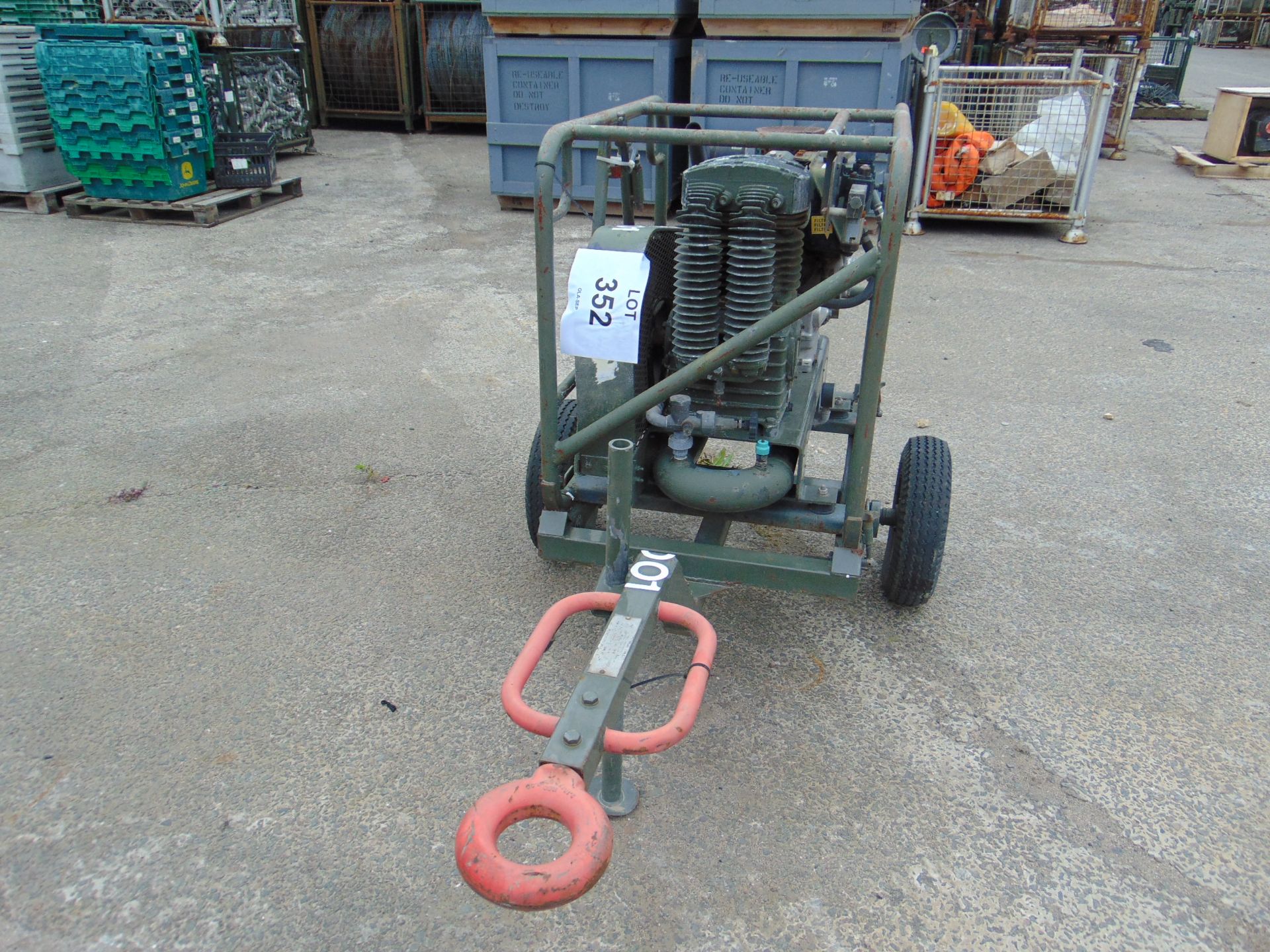 Trailer Mounted Lister Diesel Compressor from UK MoD - Image 5 of 8