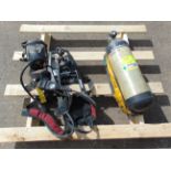 Interspiro Spiroguide II SCBA pack frame harness with Mask and 300 Bar Cylinder