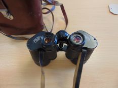 Very Nice Pair of Carl Zeiss Jena 10x 50 W Multi - Coated Binos in Original Leather Case