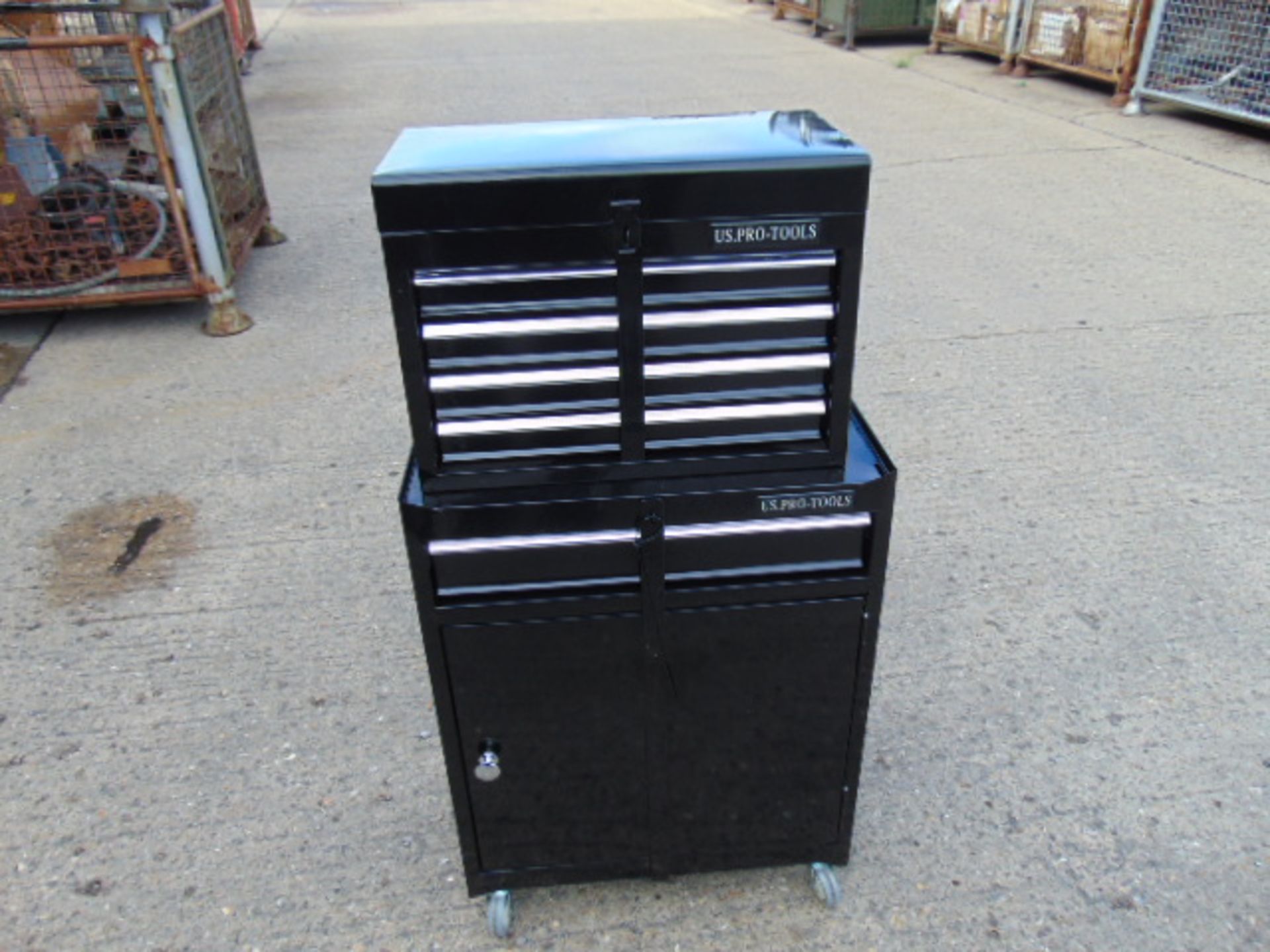 New Unissued US - Pro 5 Draw Tool Box on Wheels c/w Locking Bars