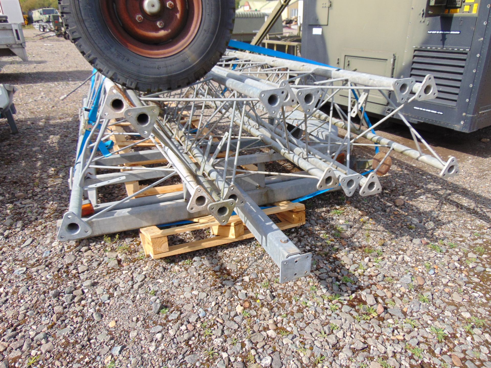 50ft Single Axle Aerial/Communciation Lattice Mast Trailer - Image 4 of 9