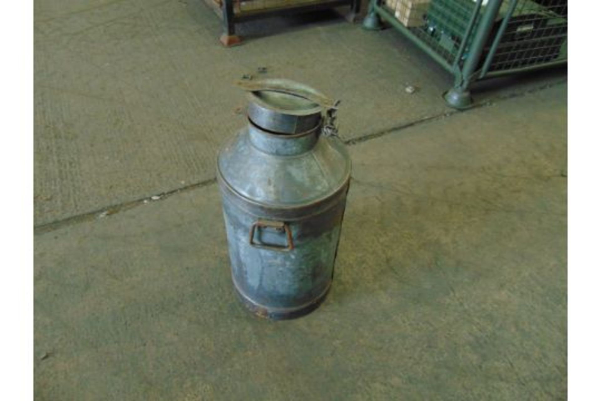 V.Nice Antique Galvanised Milk Churn