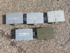 5 x Very Nice Spare Fuse Holder Storage Boxes