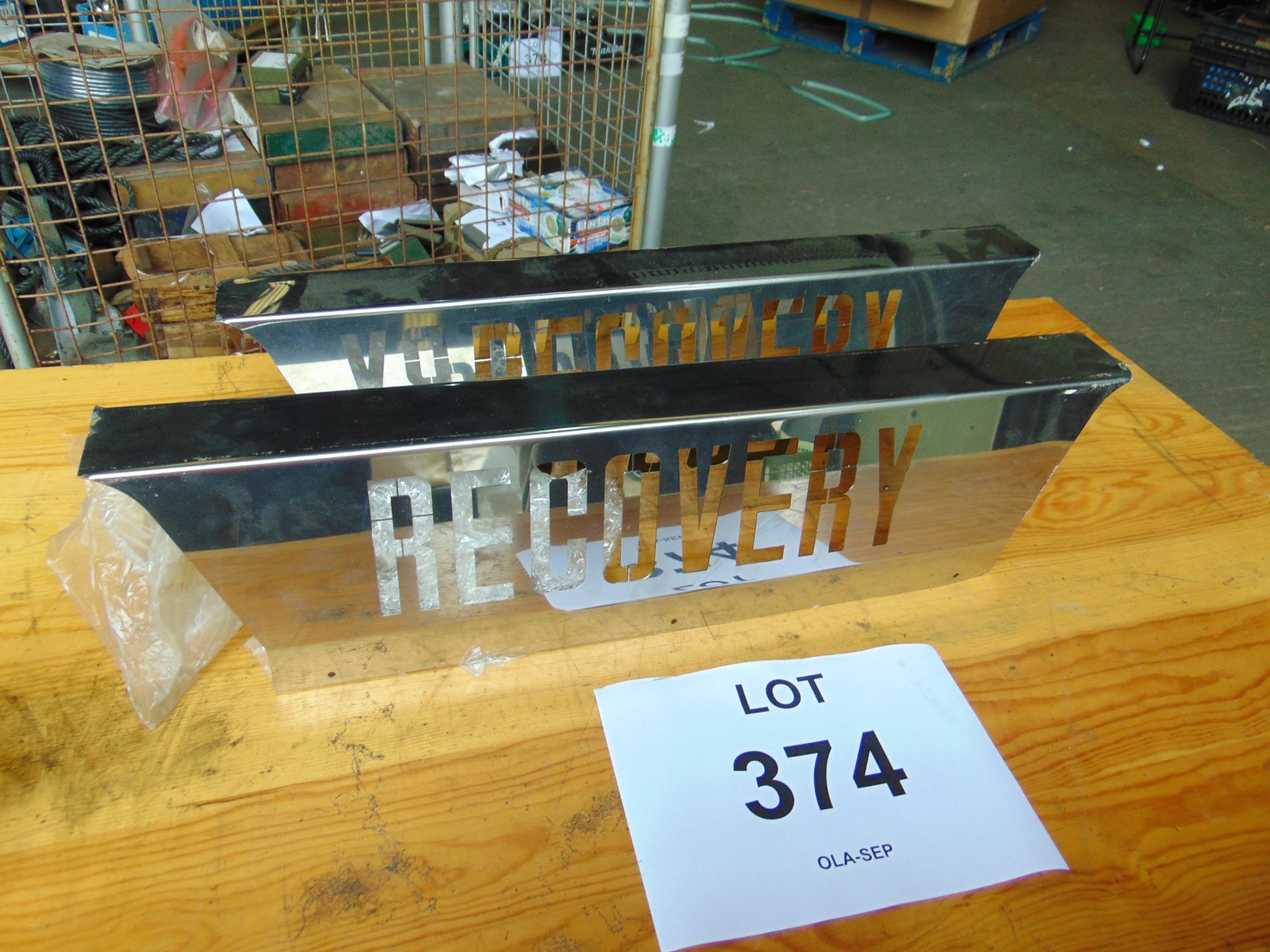 2 x Unissued Stainless Steel Recovery Sign - Image 2 of 4