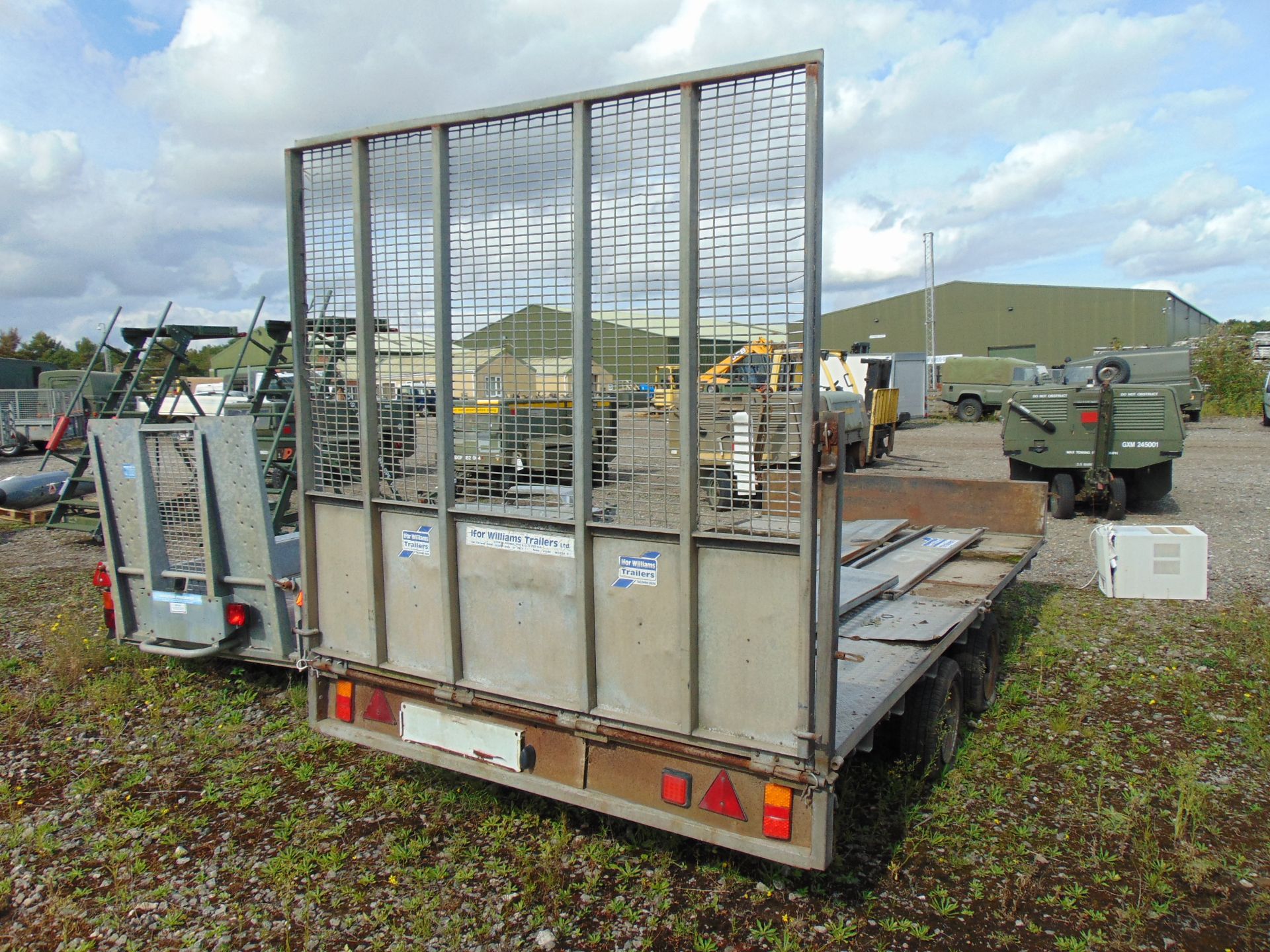 Ifor Williams 14 ft Twin Axle car/plant Trailer C/W Full Width Ramp and sides - Image 5 of 6