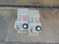 2 x Barrus RDG 62 5 gall Marine Fuel Tanks for Ribs etc c/w quick fit couplings and Guage