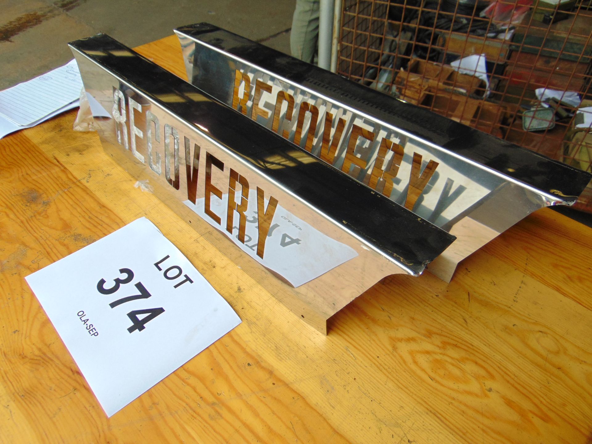 2 x Unissued Stainless Steel Recovery Sign - Image 4 of 4