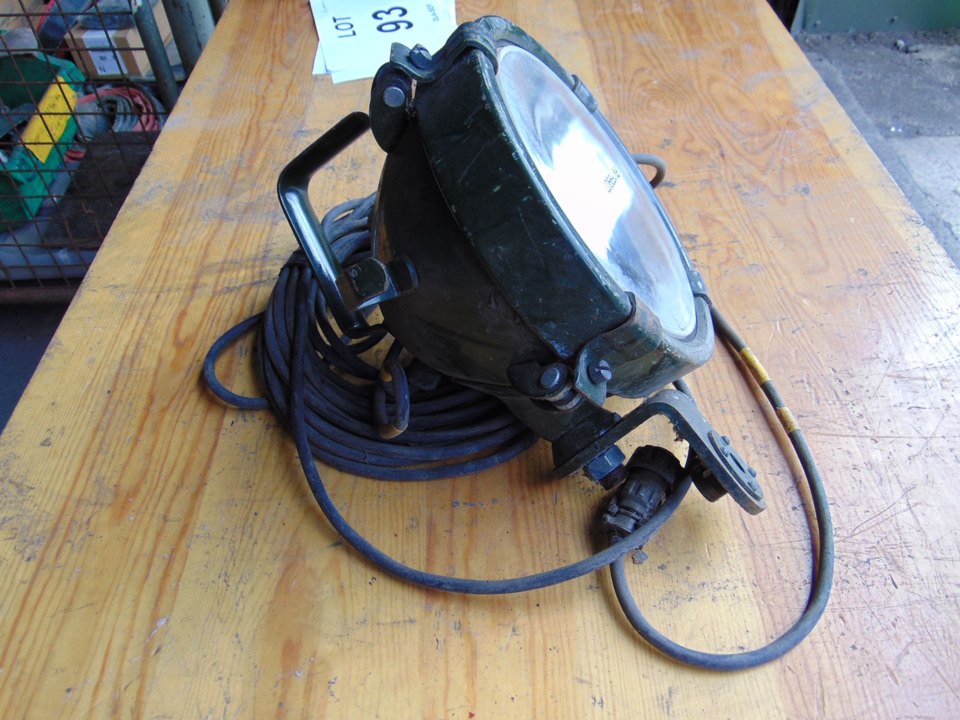 British Amy Vehicle Search Lamp c/w Bulb, Bracket, Lead plug - Image 3 of 7