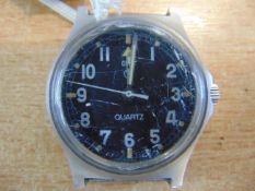 CWC (cabot watch company) British Army Fat Boy Service Watch Nato Marks Date 1980, * Glass Cracked *