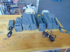 Pair of Racal ZC800/10/2 Field Phones in carry Bags