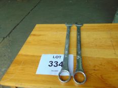 2 x Roebuck 46mm Combination Spanners