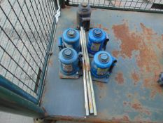 5 x Weber 10 ton Hydraulic Jacks / Handles