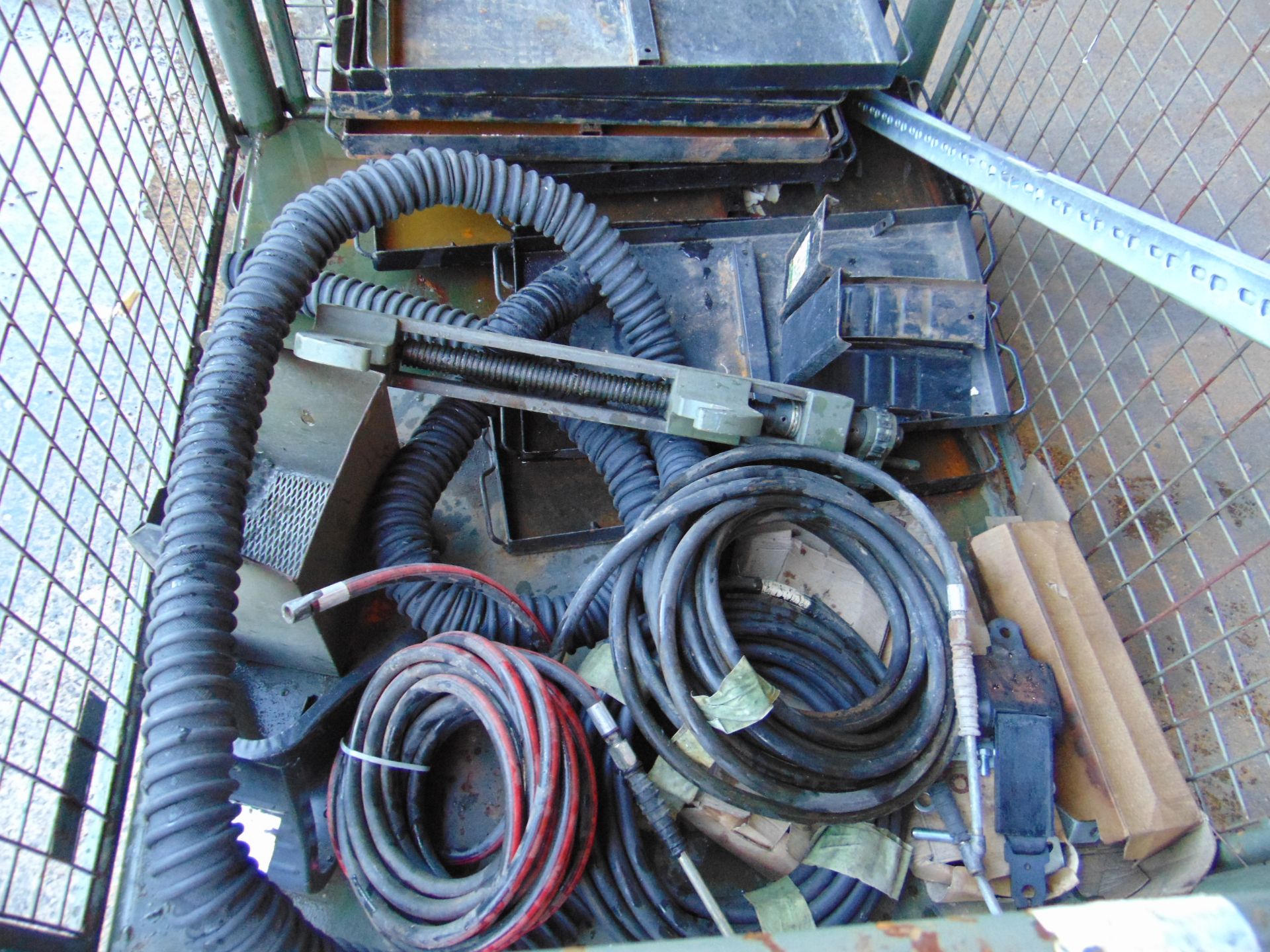 1 x Stillage of Track Clamps, Air Lines, Land Rover Battery Trays, Weapon Tray etc - Image 5 of 8