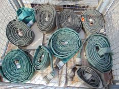 1 x Stillage of 11x Lengths of Lay Flat Hose